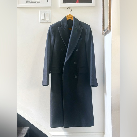 new Nili Lotan Edmont Double-Breasted Wool Coat - Picture 4 of 9